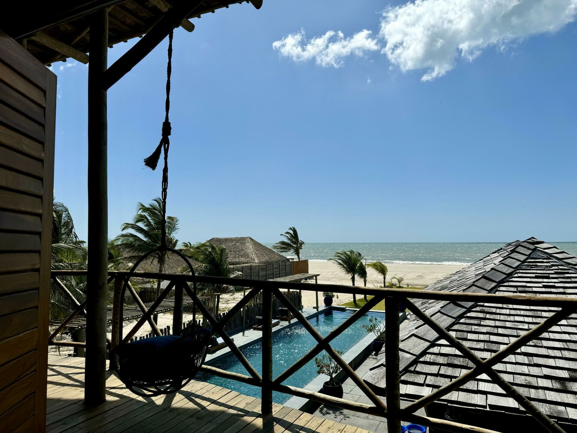 Imagem de Casa espaçosa, pé na areia, com vista maravilhosa, localizada no Preá